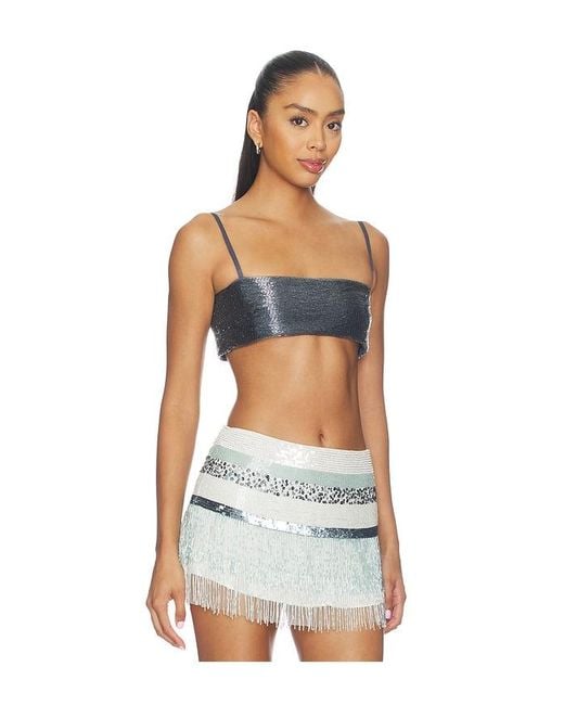 Asta Resort Multicolor Iris Hand Beaded Bralette