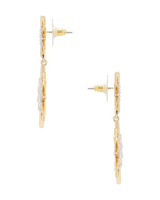 BaubleBar Metallic Lyra Starburst Statement Earrnigs