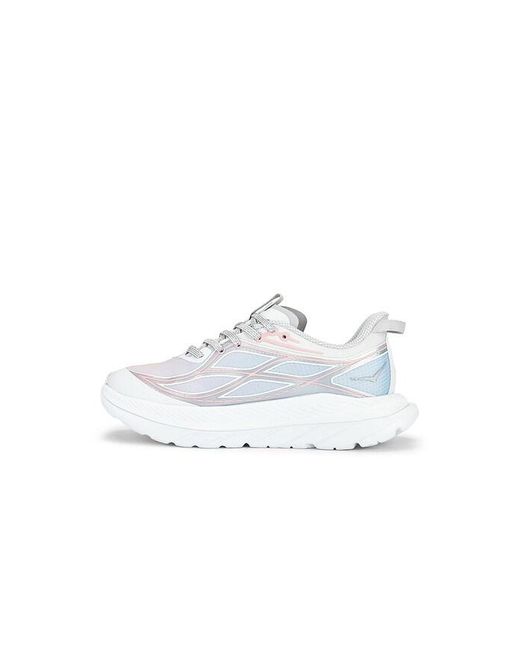 Hoka One One White Mach Remastered Aura Sneaker