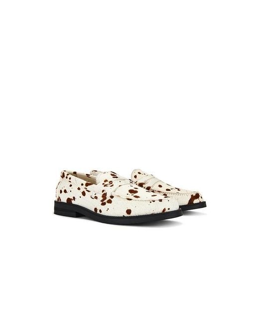 Duke & Dexter White Wilde Pony Penny Loafer for men