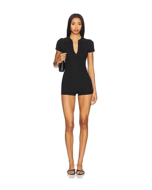 ALL THE WAYS Black Leena Romper