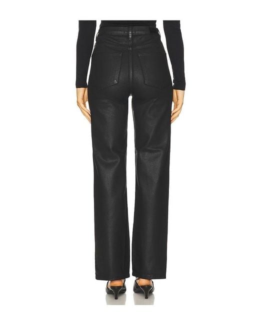 DL1961 Black Karmine High Rise Wide Leg Jeans