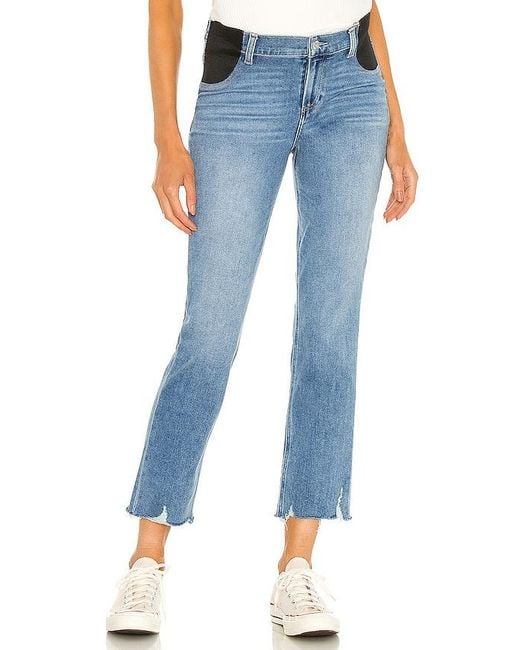 PAIGE Blue Cindy Maternity Jean With Elastic Waistband