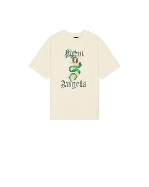 Palm Angels White Ivy Pin Up Tee for men