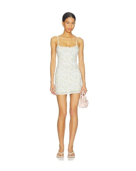 MAJORELLE White Lilia Mini Dress