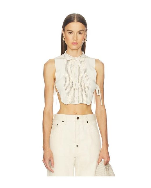 KENZO Natural Plastron Top