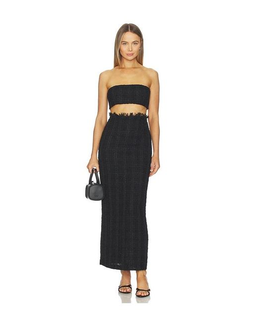 Kimberly Taylor Black Column Skirt