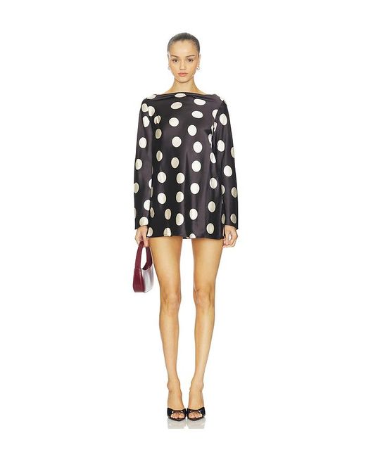 Free People Black Tigre Printed Mini Dress