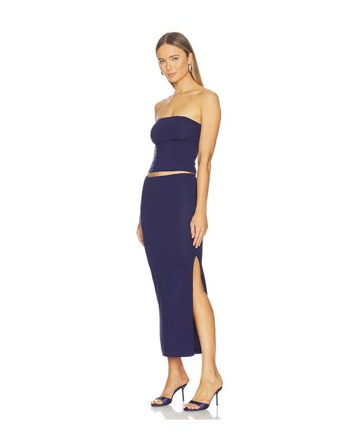 ALL THE WAYS Blue Natalie Skirt Set