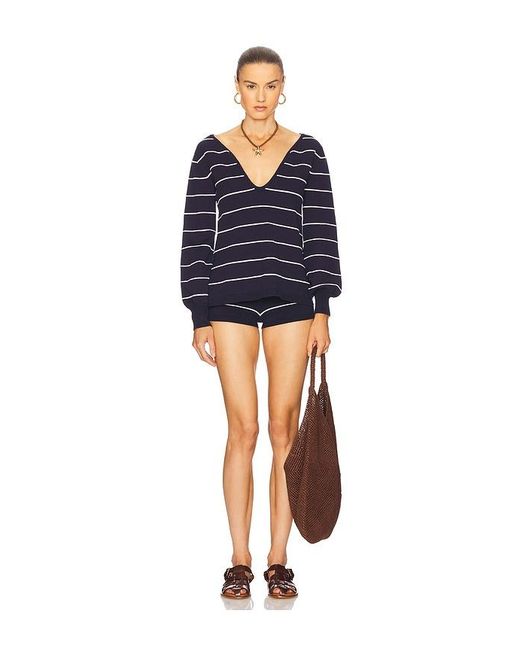 Seven Wonders Blue Eleonora Sleeved Top