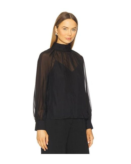 Veronica Beard Black Alyssa Blouse