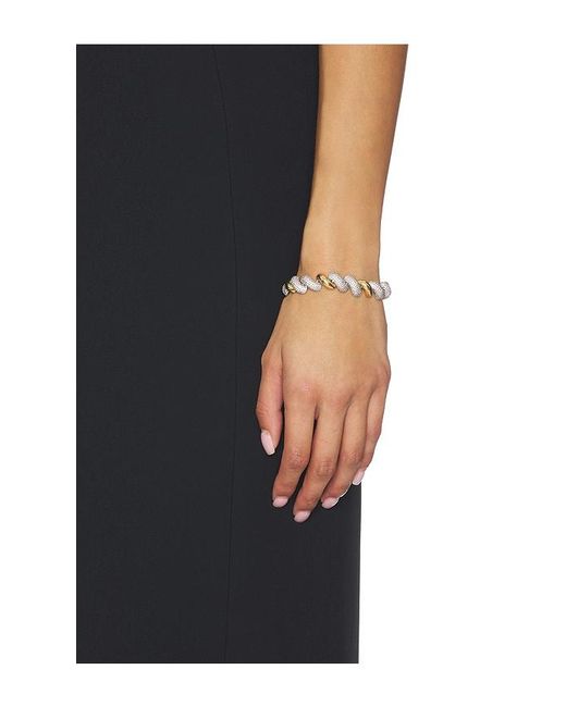 Eddie Borgo Blue Small Two Tone Pavã Torsade Bracelet