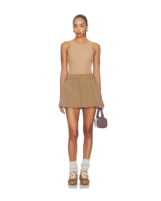 Varley Natural Hanson Rib Knit Tank Top