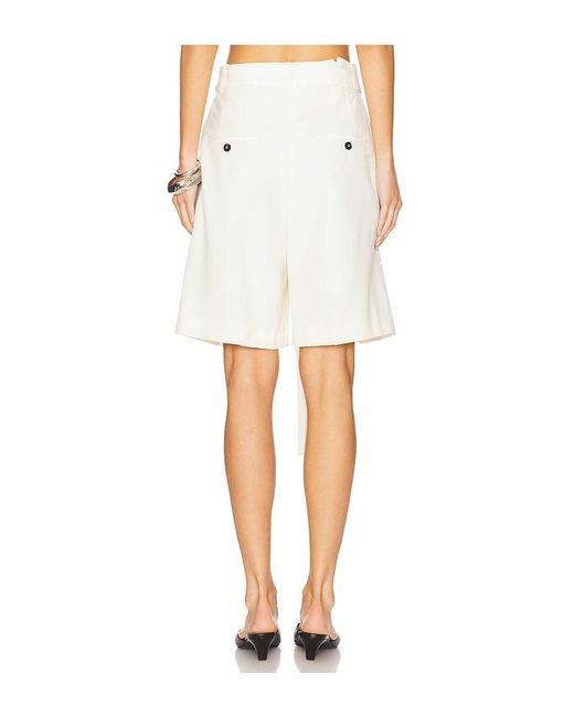 Rohe White Tailored Shorts With Belt