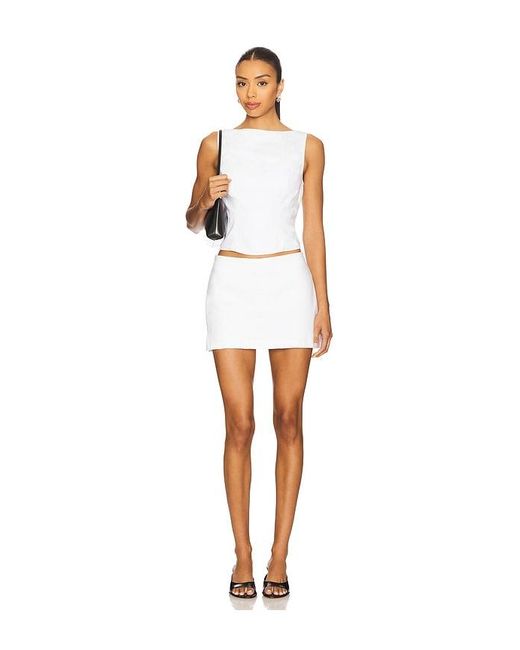 Amanda Uprichard White Jace Skort