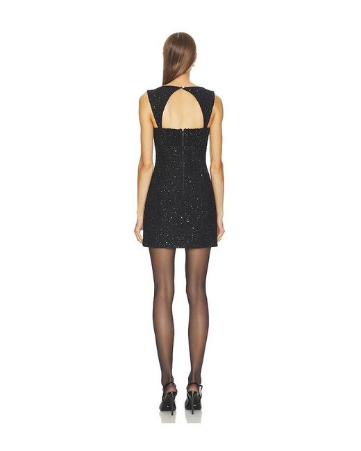 Alice + Olivia Black Keria Fitted Mini Dress