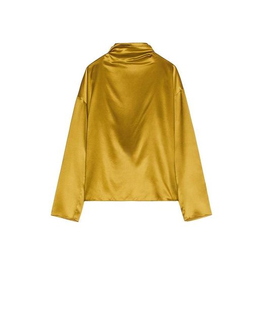 SRG Yellow Atlas Silk Top