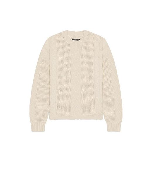 AllSaints Natural Tenter Crew Sweater for men