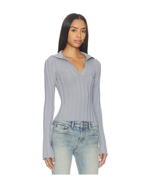ALL THE WAYS Blue Azarliah Sweater Top