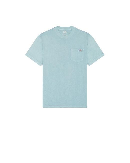 Dickies Blue Heavy Weight Pocket Tee for men