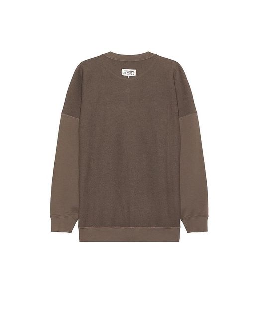 メンズ MM6 by Maison Martin Margiela Backwards Graphic スウェットシャツ Brown