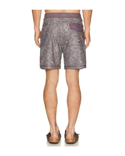 Iron & Resin Multicolor Aztec Boardshort for men