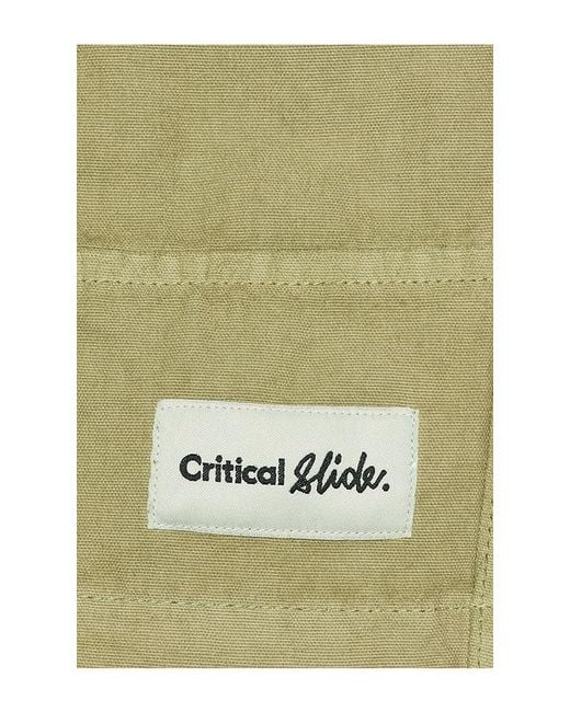 Critical Slide Green All Day Canvas Walkshort for men