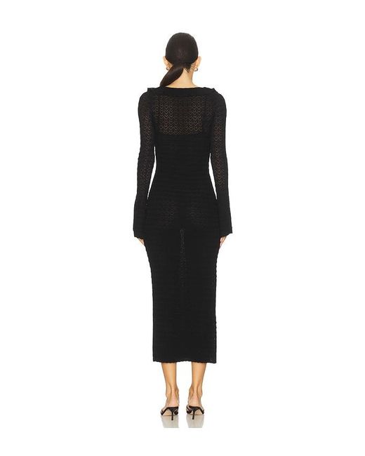 LoveShackFancy Black Tawnie Dress