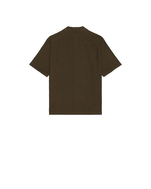 AllSaints Green Kylo Short Sleeve Shirt for men