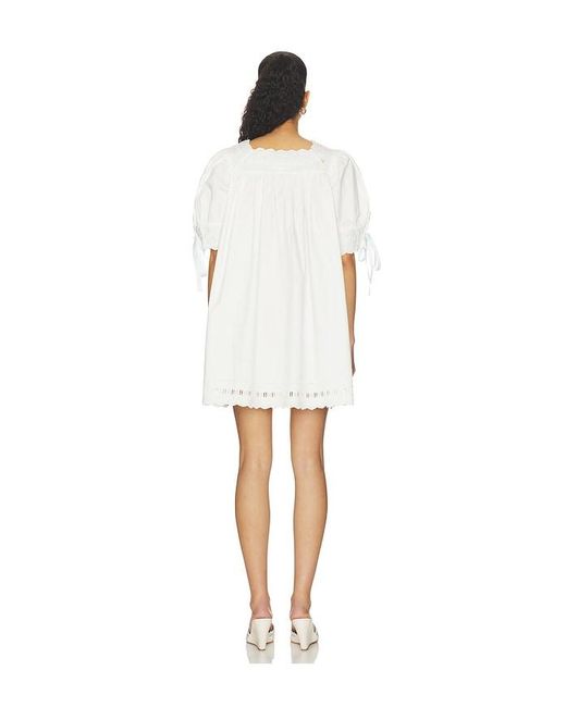 Sandy Liang White Daikon Dress