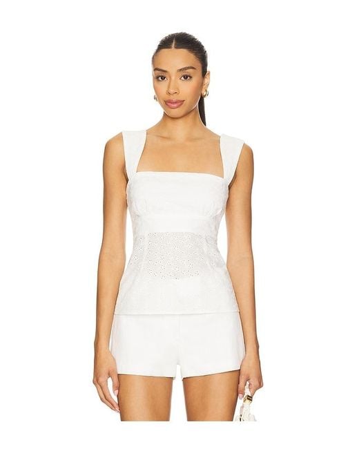 MORE TO COME White Priya Top