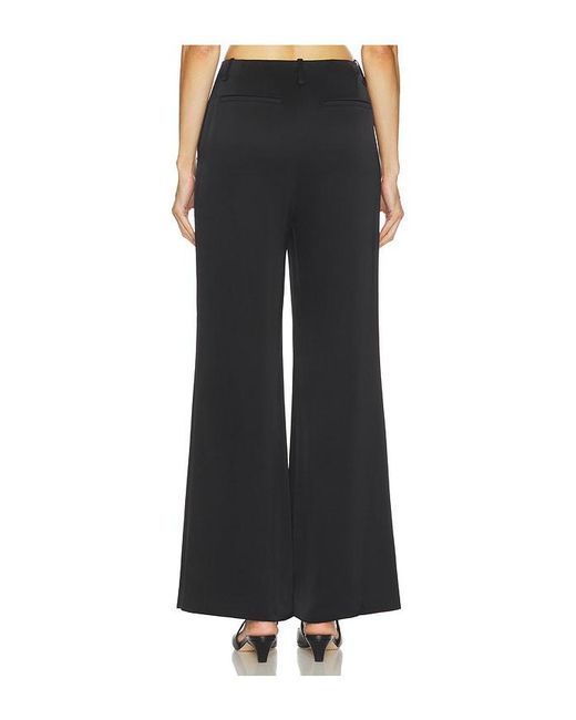 Theory Black Fluid Satin Pant