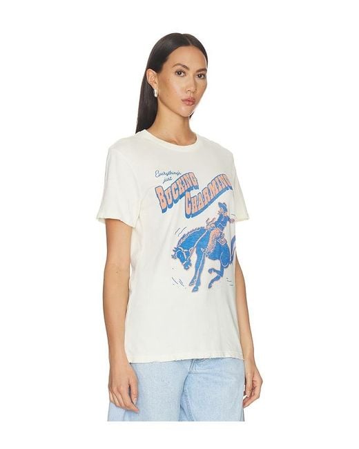 Junk Food White Bucking Charming Tee