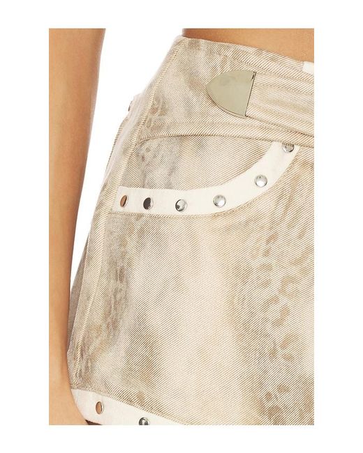 BY.DYLN White Juno Micro Shorts