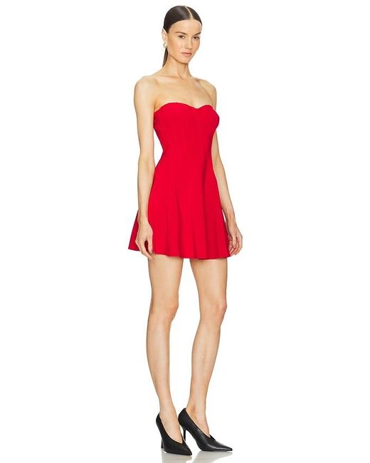 Norma Kamali Red X Revolve Grace Strapless Mini Dress