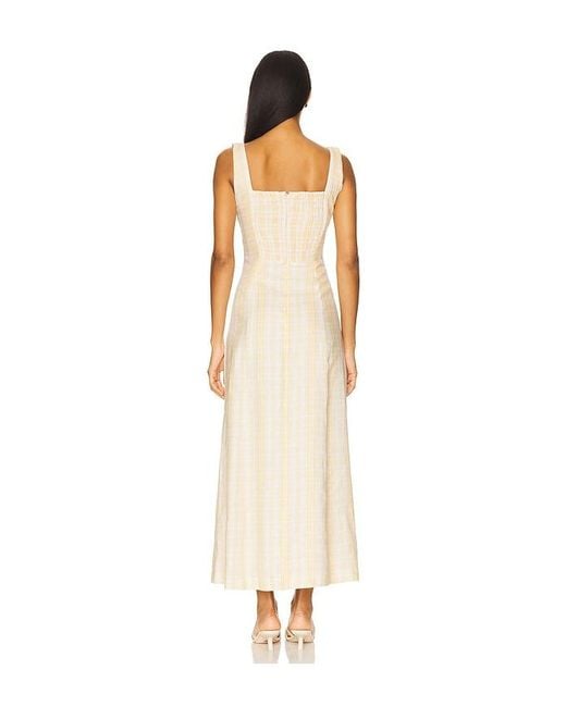 Faithfull The Brand White Lenise Midi Dress