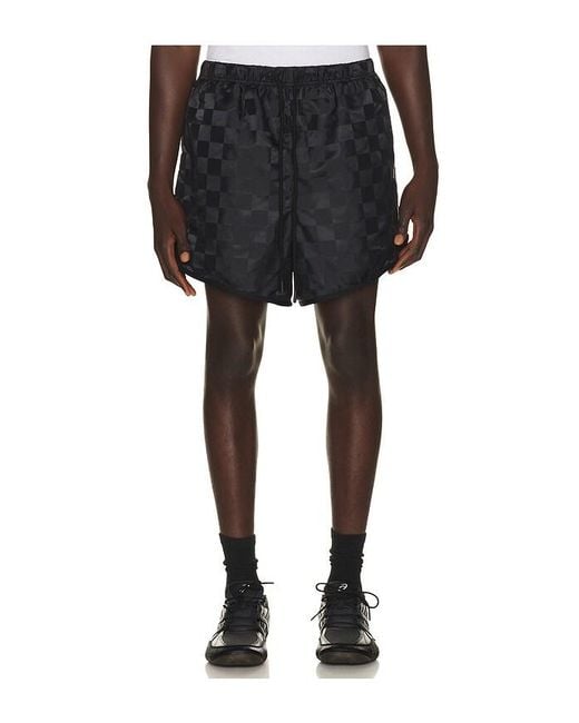 Fear Of God Black Checkered Gym Short for men