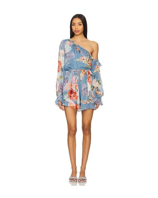 Hemant & Nandita Blue Romper With Belt