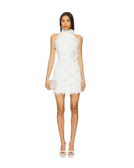 Elliatt White Cherry Blossom Mini Dress