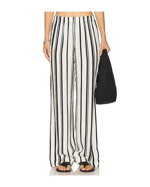Anine Bing White Elain Pant