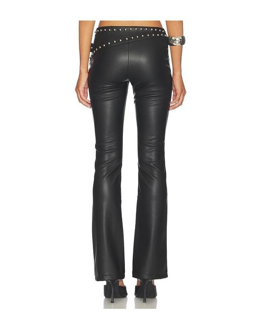 superdown Blue Melisa Faux Leather Pant