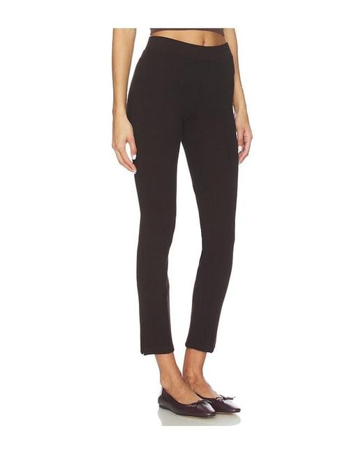 DONNI. Black The Rib Straight Pant