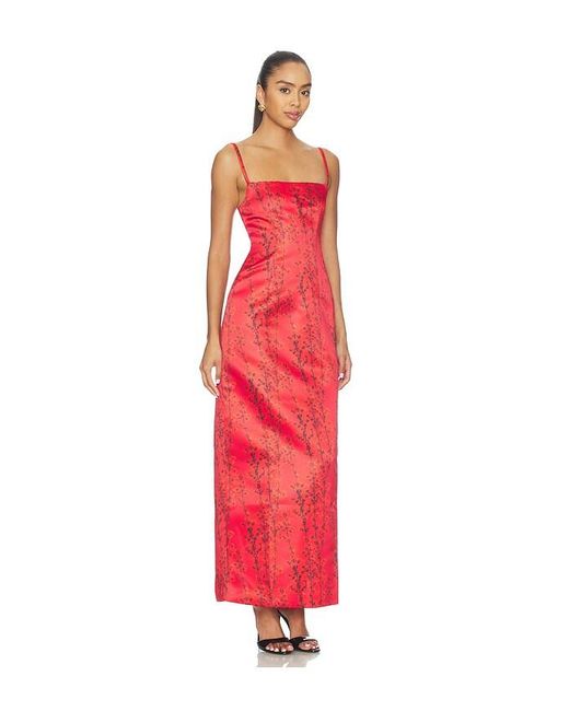 Muma World Red Aka Sukara Stellio Maxi Dress