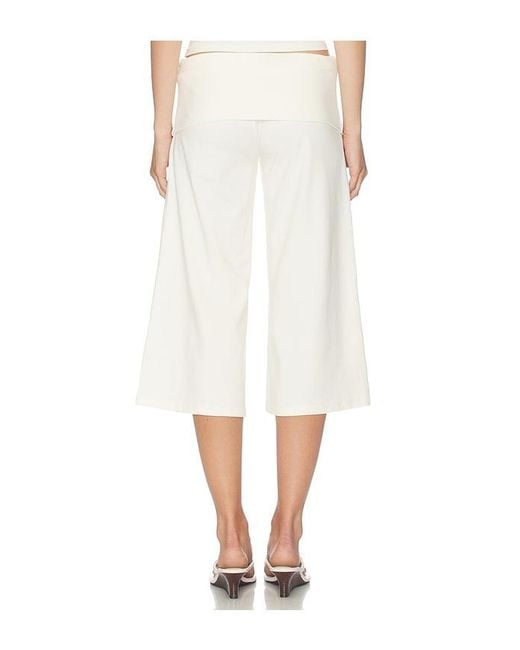 Oddli White Cropped Gaucho