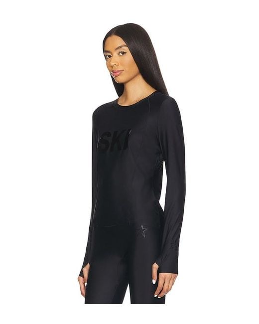 Perfect Moment Black Ski Crew Baselayer Top