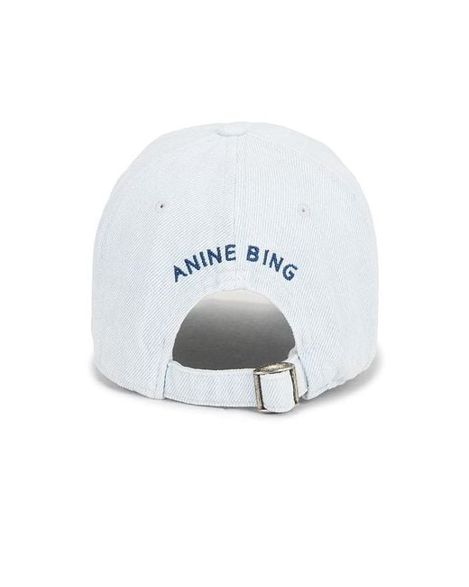 Anine Bing White Jeremy Baseball Cap