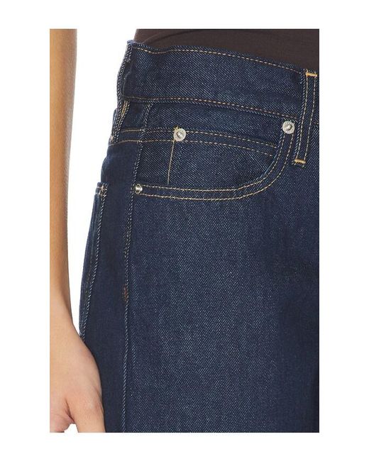 SLVRLAKE Denim Blue Isabel Low Rise Slim Leg Jeans