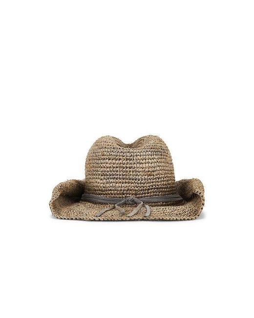 Flora Bella Natural Zahara Crochet Raffia Cowboy Hat