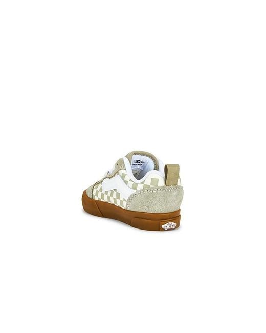 Vans White Toddler Knu Skool Elastic Lace
