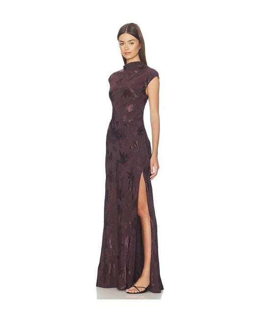 L'academie Purple 'Academie Avalon Maxi Dress